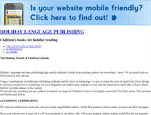 Tablet Screenshot of holidaylanguage.com